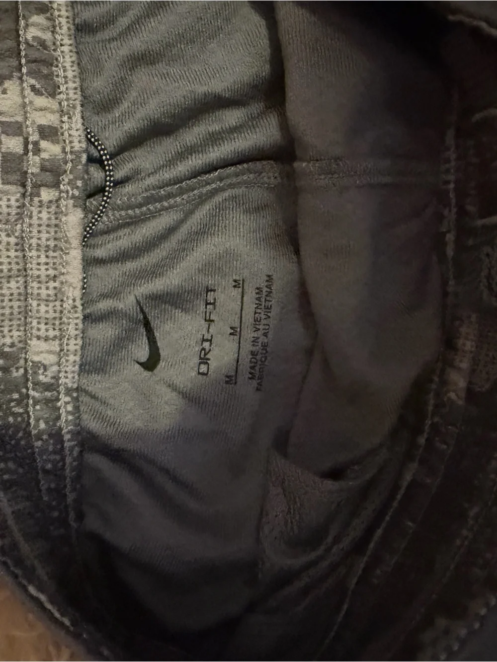 Nike Kids Blue-Gray Athletic Shorts with Black Swoosh